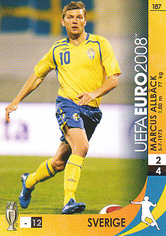 Marcus Allback Sweden Panini Euro 2008 Card Game #187